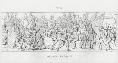 La Colonna Trajana, Trajans søjle (gravering) af Italian School