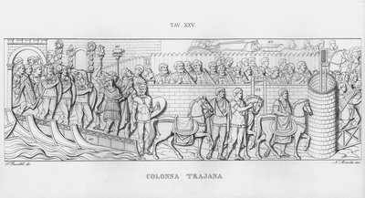 La Colonna Trajana, Trajans søjle (gravering) af Italian School
