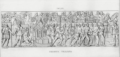 La Colonna Trajana, Trajans søjle (gravering) af Italian School