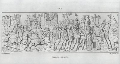 Trajans søjle, Trajans søjle (gravering) af Italian School