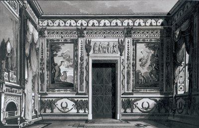 Stor græsk salon, fra Architectural Decorations af Gaetano Landi, 1810 af Italian School