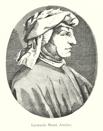 Leonardo Bruni Aretino (gravering) af Italian School