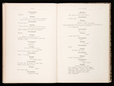 Libretto af Tosca af Giacomo Puccini, Ricordi Edition, Italien af Italian School