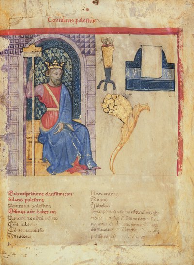 MS.86-1972. f.2r Konsulære Palæstina, fra Notitia Dignitatum af Italian School