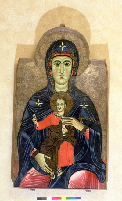 Madonna of the Passion (tempera på panel) af Italian School