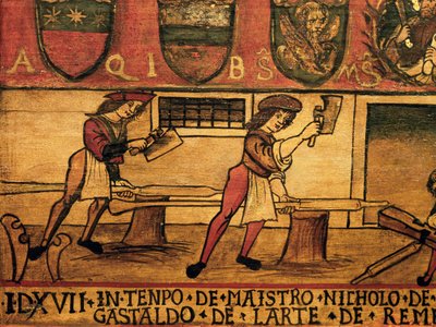 Mariegole (regelbog) af Art of Years, Detail, Italien af Italian School