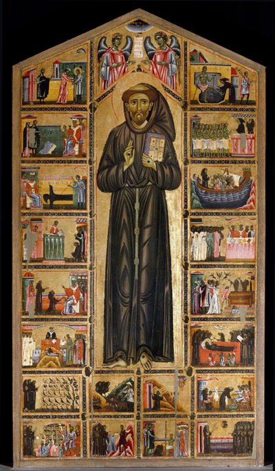 Mester (Maestro) del San Francesco Bardi. Florentinsk skole i første halvdel af det 13. århundrede. Altertavle af San Francesco d