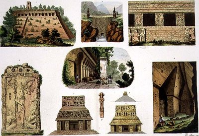 Mexicanske antikviteter, arkitektoniske detaljer, plade 48A fra 