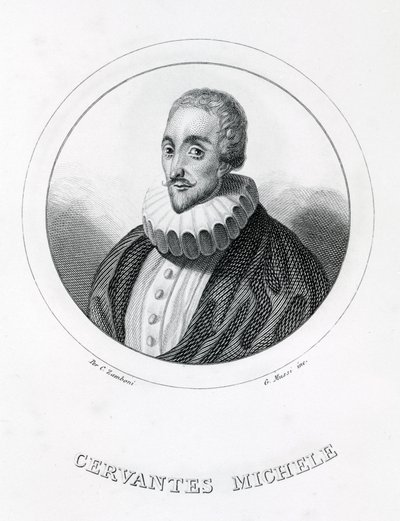 Miguel de Cervantes, spansk forfatter (1547 - 1616). af Italian School