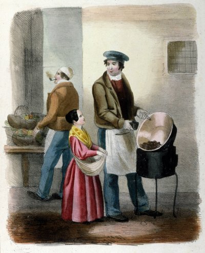 Milanese Metier: en sælger af kastanjer. af Italian School