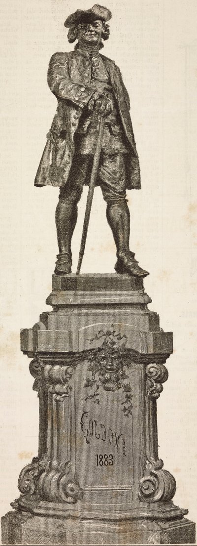 Monument til Carlo Goldoni (1707-1793) af Antonio dal Zotto, afsløret den 20. december af Italian School