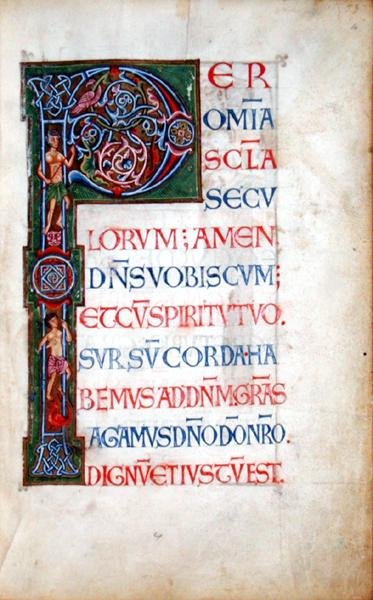 Frk.49. f.4r Historikeret initial 