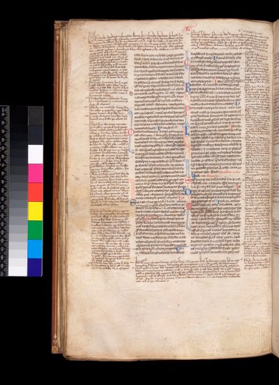 Ms 213. Gregory IX, Dekreter med apparatur af Bernard Botone af Parma, F.93v. Hovedtekst i en gotisk boghånd (kuld rotunde) af Italian School
