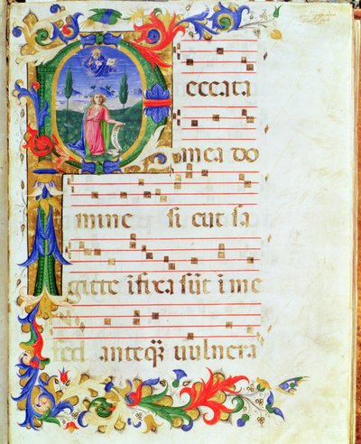 Ms 577 f.1 Historikert initial 