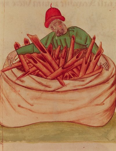 Ms Lat 993 L.9.28 Fol.36v Cinnamon Merchant, fra 