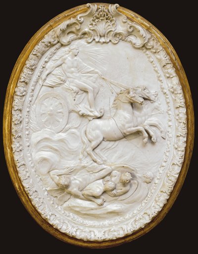 En af en serie på fire Doccia-støbte ovale plaques, midten af 1700-tallet af Italian School