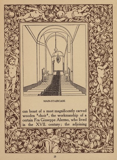 Side fra brochure for San Domenico Palace Hotel, Taormina (litografi) af Italian School