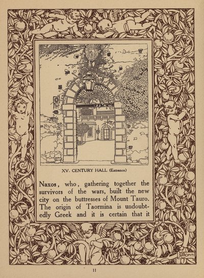 Side fra brochure for San Domenico Palace Hotel, Taormina (litografi) af Italian School