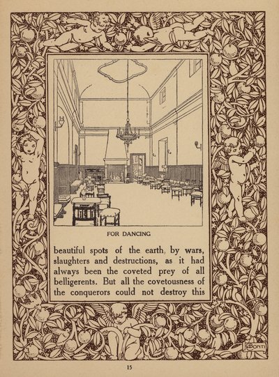 Side fra brochure for San Domenico Palace Hotel, Taormina (litografi) af Italian School