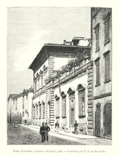 Pandolfini Palace, tilskrevet Raphael af Italian School