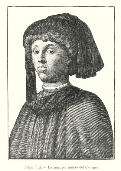 Pitti Palace, Ukendt, af Andrea del Castagno (gravering) af Italian School