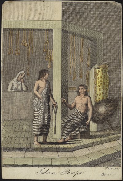 Pampa-indianere fra Sydamerika af Italian School