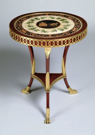 Sokkelbord, 1804-14 (forgyldt træ) af Italian School