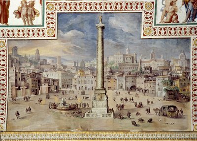 Piazza Colonna, Rom af Italian School