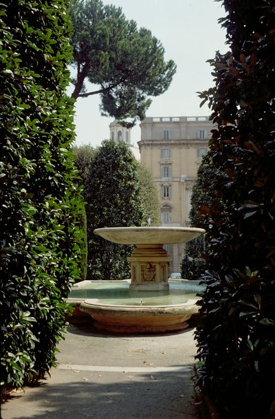 Piazza Santa Marta-fontænen af Italian School