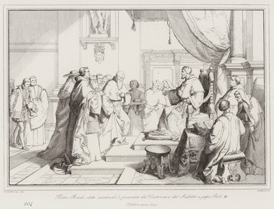 Pietro Bembo valgt til kardinal, og præsenteret af Contarini og Sadoleto til pave Paul III af Italian School