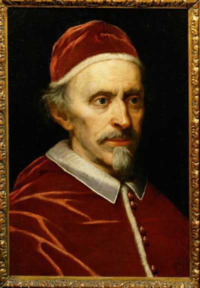 Pave Innocens XI, født Benedetto Odescalchi ... (maleri på lærred) af Italian School