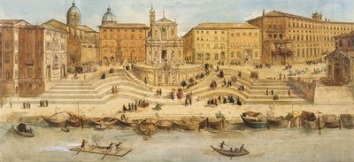 Ripetta Havn af Italian School