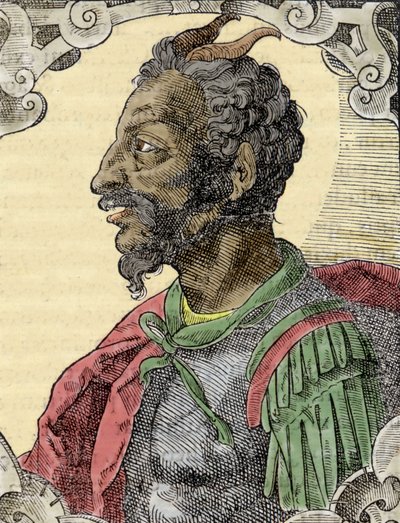 Portræt af Attila fra Bernardino Corios værk "Elogia Virorum Illustris", Milano 1500-tallet. af Italian School