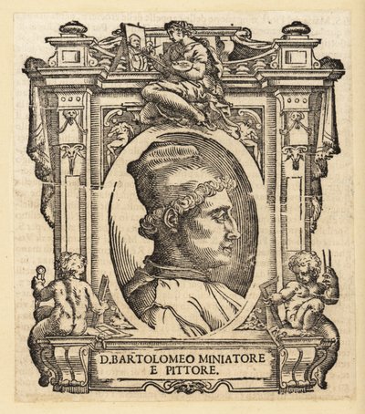 Portræt af Bartolomeo della Gatta, italiensk (florentinsk) maler, illuminator og arkitekt af Italian School