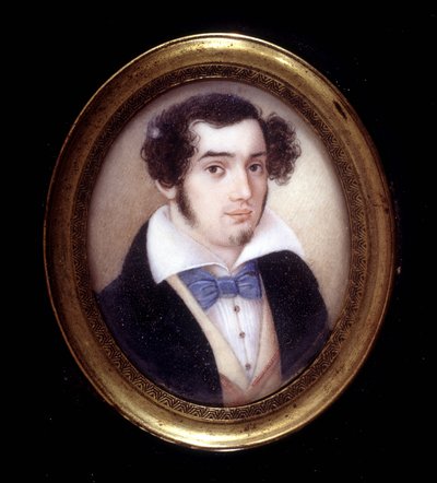 Portræt af Ciro Menotti (1798 - 1831). Risorgimentos museum. Milano af Italian School