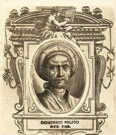 Portræt af Domenico Puligo, italiensk maler fra renæssancen, aktiv i Firenze af Italian School