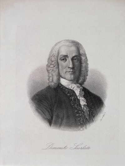Portræt af Domenico Scarlatti (1686-1757) af Italian School