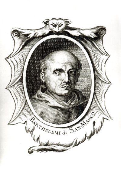 Portræt af Fra. Bartolomeo di San Marco af Italian School