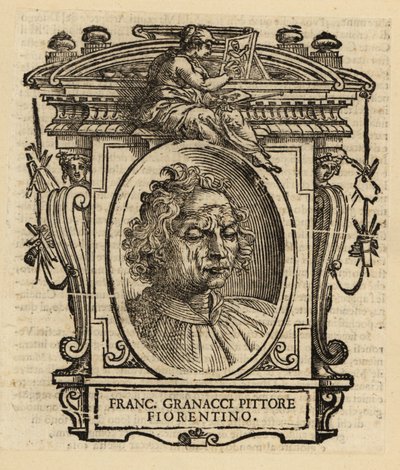 Portræt af Francesco Granacci, italiensk renæssancemaler fra Firenze af Italian School
