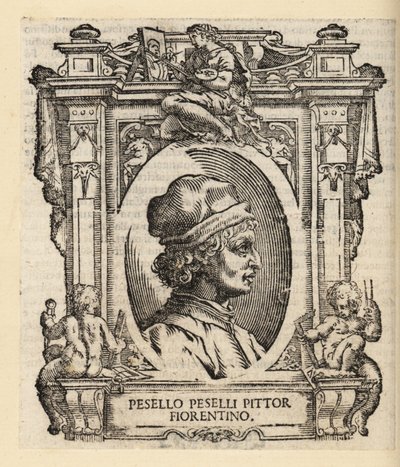 Portræt af Francesco Pesellino, italiensk maler fra Firenze af Italian School