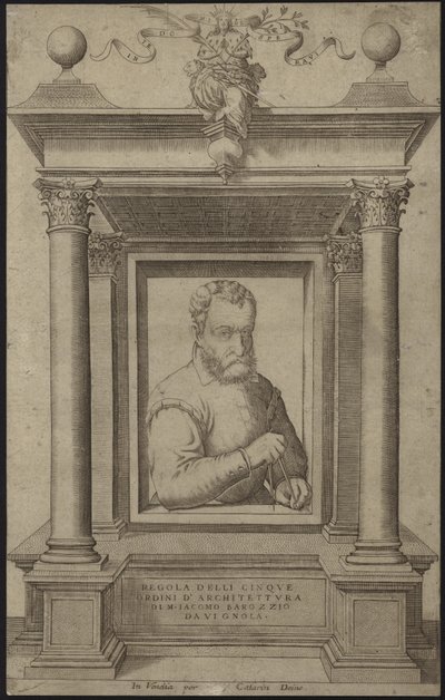 Portræt af Giacomo Barozzi da Vignola af Italian School