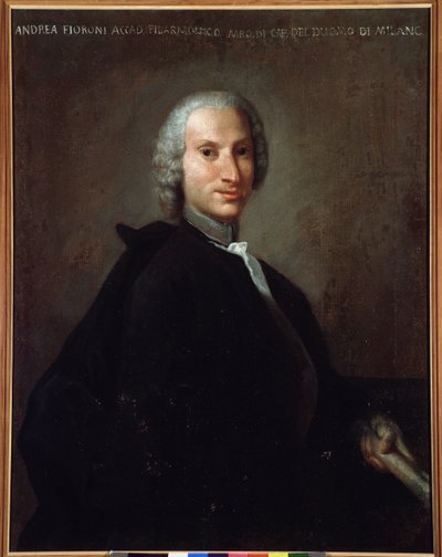 Portræt af Gianandrea Fioroni (1716-1778) italiensk komponist af Italian School
