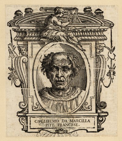 Portræt af Guillaume de Marcillat, fransk maler og glasmaler, ca. 1470-1529 af Italian School