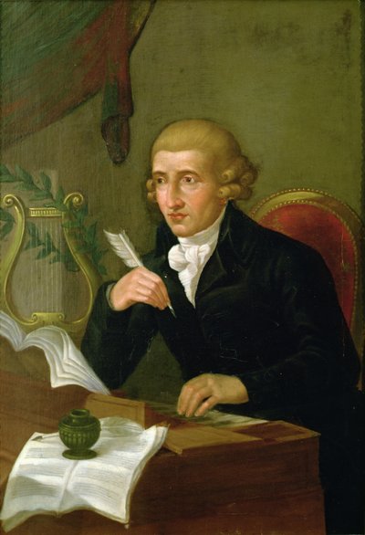 Portræt af Joseph Haydn (1732 - 1809) (olie på lærred) af Italian School