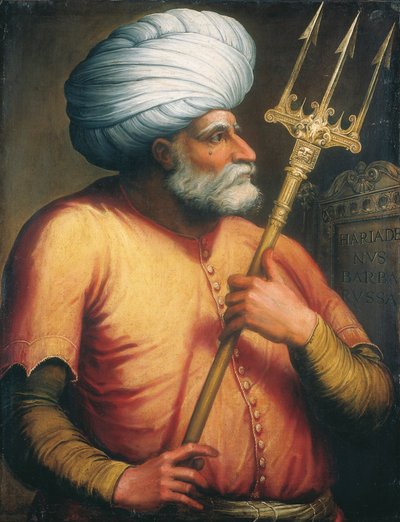 Portræt af Khair ed-Din, ca. 1550 af Italian School