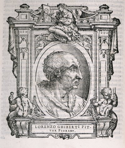 Portræt af Lorenzo Ghiberti (1378-1455) fra Vasaris Lives of the Artists, første gang udgivet 1550 af Italian School