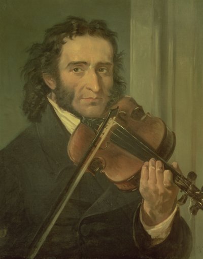 Portræt af Niccolo Paganini (1782-1840) af Italian School