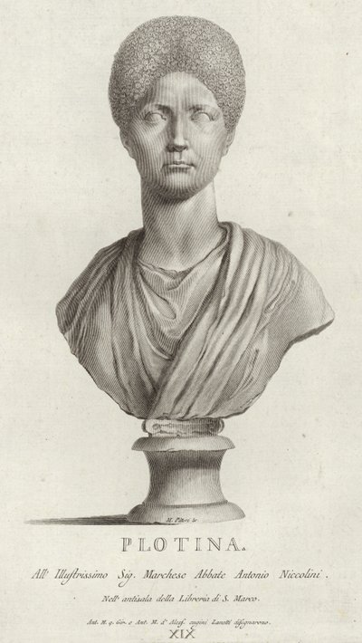 Portræt af Pompei Plotina af Italian School