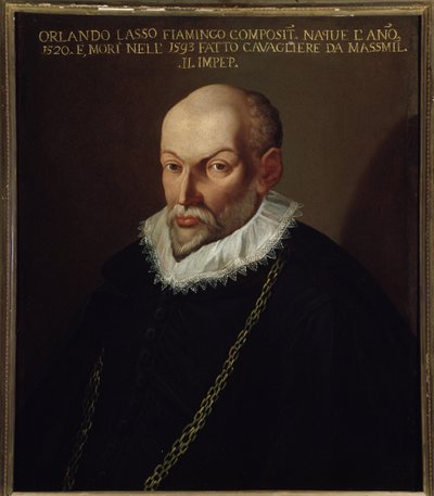Portræt af Roland de Lassus (1532-1594) flamsk komponist af Italian School