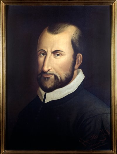 Portræt af den italienske komponist Giovanni Pierluigi da Palestrina (1525-1594). af Italian School